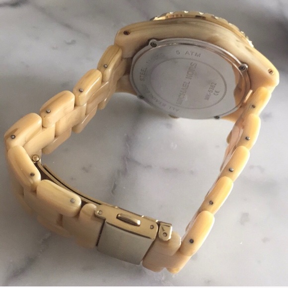 Michael Kors Tan & Gold Watch - Picture 6 of 7